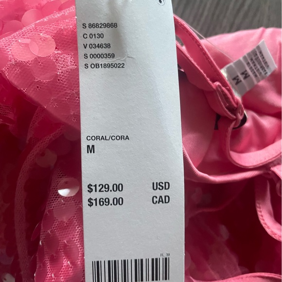 BNWT URBAN OUTFİTTERS PİNK SEQUİN DRESS - Picture 3 of 4